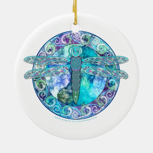 Celtic Dragonfly Ornament (Achterkant)