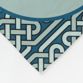 Celtic Dragons Blue Fleece Deken (Hoek)