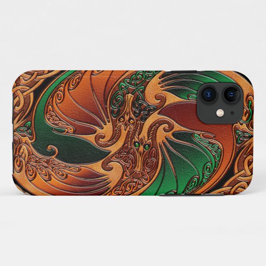 Celtic Dragons Case-Mate iPhone Case (Achterkant (horizontaal))
