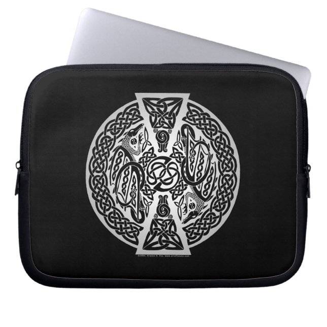 Celtic Dragons laptoptas Laptop Sleeve (Voorkant)