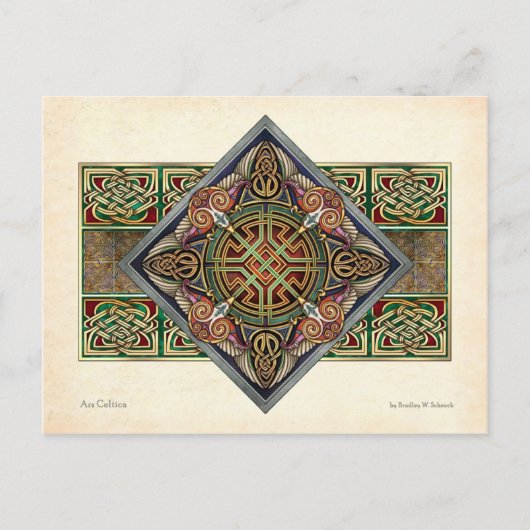 Celtic Eagles Design Briefkaart (Voorkant)