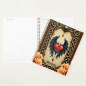 Celtic elegance with a heart and wings. planner (Display)