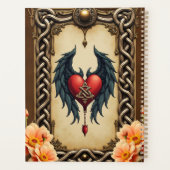 Celtic elegance with a heart and wings. planner (Achterkant)