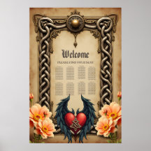 Celtic elegance with a heart and wings.
