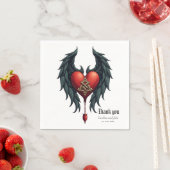 Celtic elegance with a heart and wings. servet (Insitu)