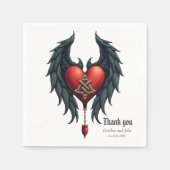 Celtic elegance with a heart and wings. servet (Voorkant)