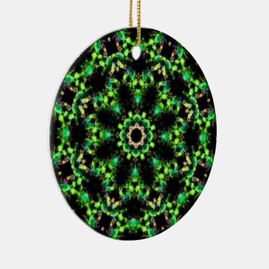 Celtic Emerald Wreath Ornament - 2 Sided Design (Rechts)