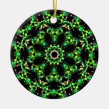 Celtic Emerald Wreath Ornament - 2 Sided Design