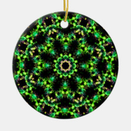 Celtic Emerald Wreath Ornament - 2 Sided Design