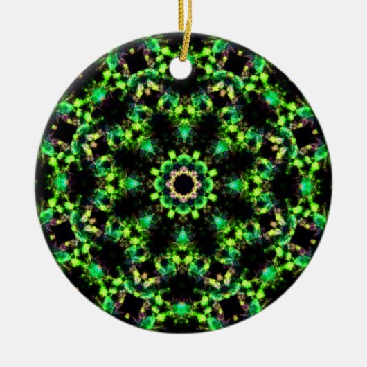 Celtic Emerald Wreath Ornament - 2 Sided Design (Voorkant)