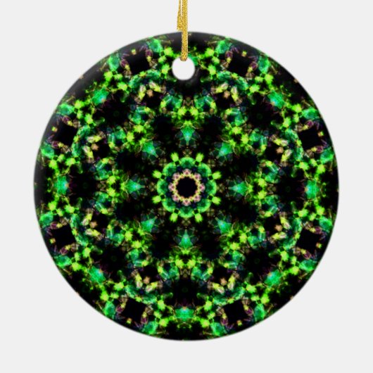 Celtic Emerald Wreath Ornament - 2 Sided Design (Achterkant)