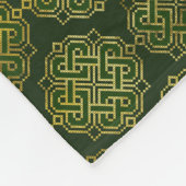 Celtic Enless Knot - Shamrock four-leaf clover Fleece Deken (Hoek)