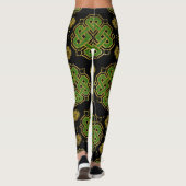Celtic Enless Knot - Shamrock four-leaf Clover Leggings (Achterkant)