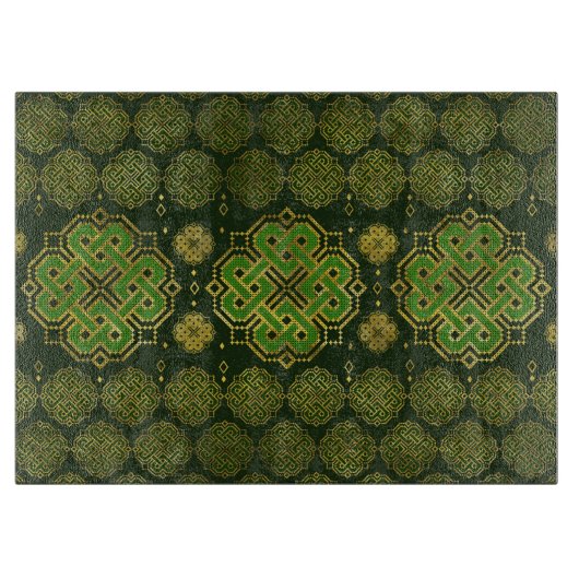 Celtic Enless Knot - Shamrock four-leaf clover Snijplank (Voorkant)