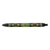 Celtic Enless Knot - Shamrock four-leaf Clover Zwarte Inkt Pen (Voorkant)