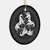 Celtic Epona Knot with Horses Keramisch Ornament (Rechts)