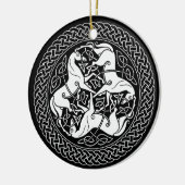 Celtic Epona Knot with Horses Keramisch Ornament (Links)