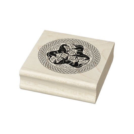 Celtic Epona Knot with Horses Rubberstempel (Stempel)