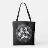 Celtic Epona Knot with Horses Tote Bag (Achterkant)