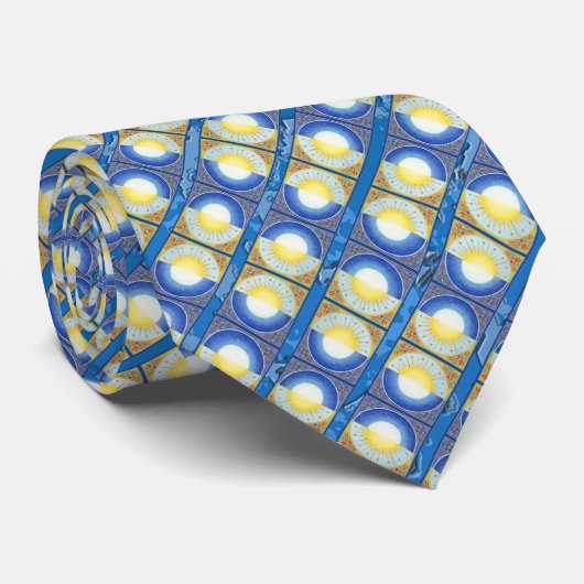 Celtic Equinox Sun en Moon Stropdas (Opgerold)