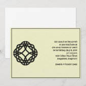 Celtic Eternity Knot in Black en Mythic Ivory Kaart (Voorkant / Achterkant)