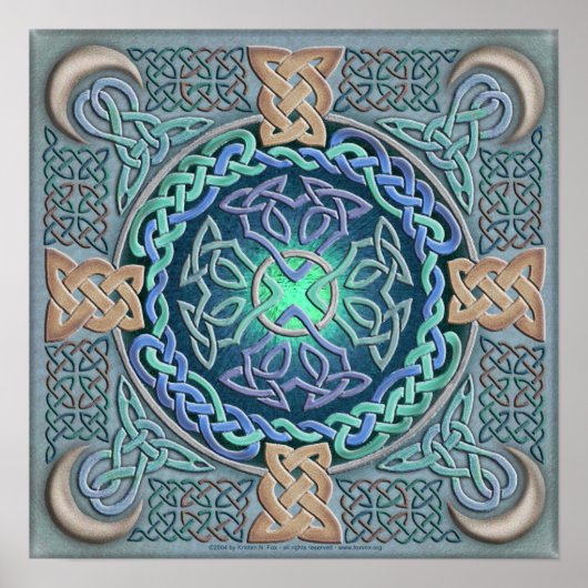 Celtic Eye of the World Fine Art Poster (Voorkant)