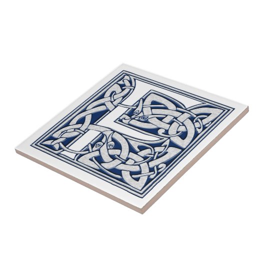 Celtic F Monogram Tegeltje (Zijkant)