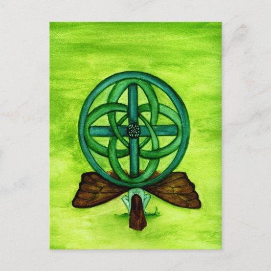 Celtic Faerie Briefkaart (Voorkant)