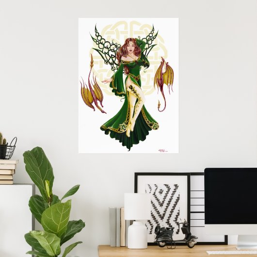 Celtic Faery Poster (Thuiskantoor)