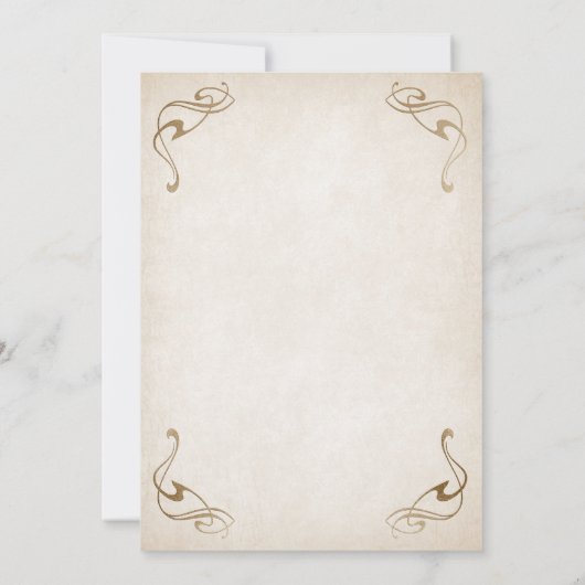 Celtic Fantasy Baby shower Kaart (Achterkant)