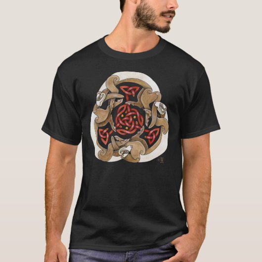 Celtic Ferret Triskel T-shirt (Voorkant)