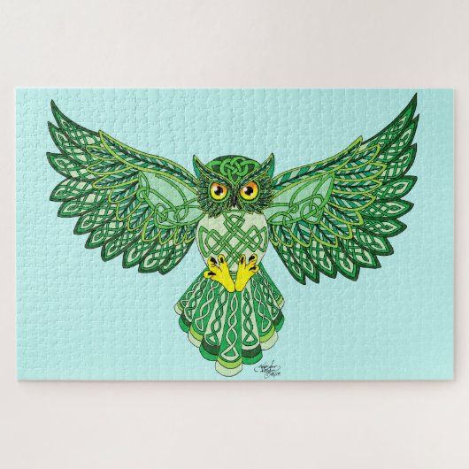 Celtic Flight Owl Legpuzzel (Horizontaal)