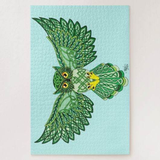 Celtic Flight Owl Legpuzzel (Verticaal)