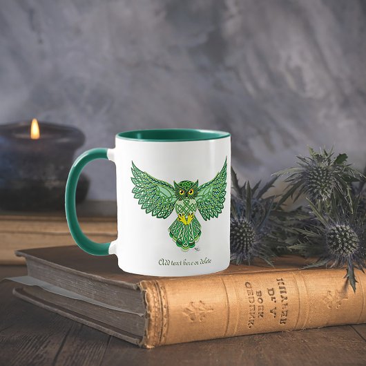 Celtic Flight Uil Groen Mok