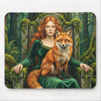 Celtic Forest Queen Red Fox Witch Fantasy Art ( Muismat