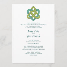 Celtic Formal Katholieke Weddenschap Uitnodiging