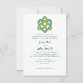 Celtic Formal Wedding Invitation Kaart