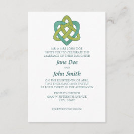 Celtic Formal Wedding Invitation Kaart