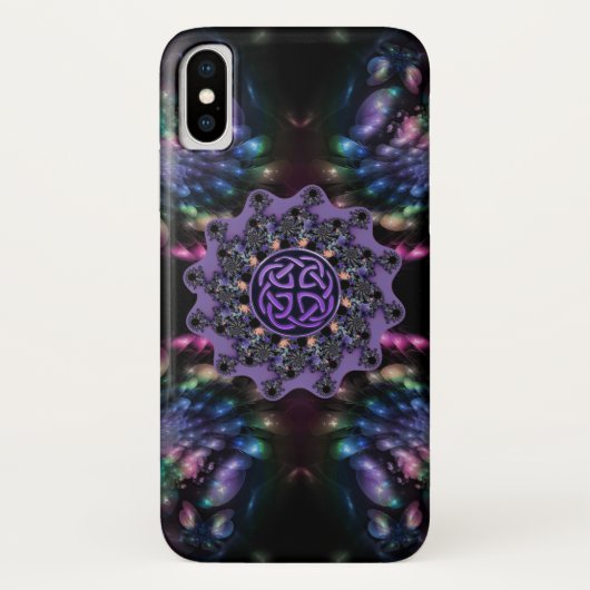 Celtic Fractal Flower Mandala Hoesje voor iPhone 5 (Achterkant)