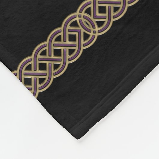 Celtic Fractal Mandala Fleece Deken (Hoek)