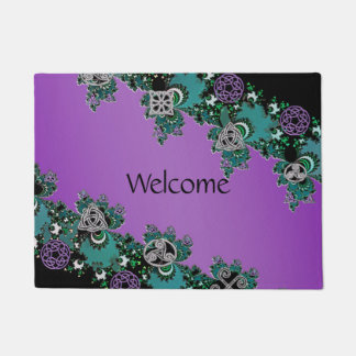 Celtic Fractal Welcome Mat