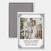 Celtic Frame Wedding Save the Date Magnet (Voorkant / Achterkant)