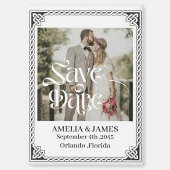 Celtic Frame Wedding Save the Date Magnet (Voorkant)