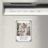 Celtic Frame Wedding Save the Date Magnet (Insitu (Vaatwasser))