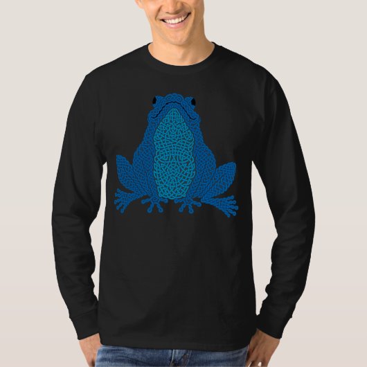 Celtic Frog - blue T-shirt (Voorkant)