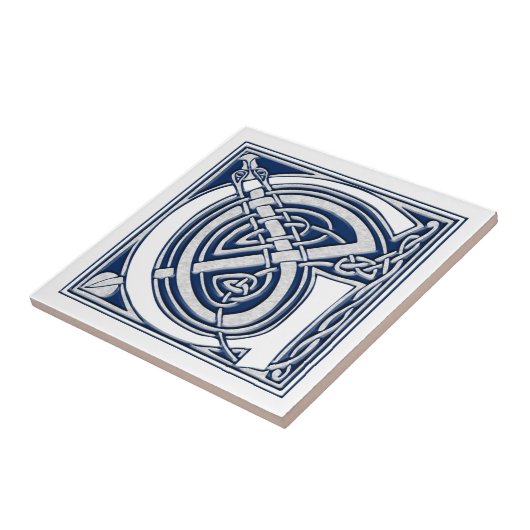 Celtic G monogram Tegeltje (Zijkant)