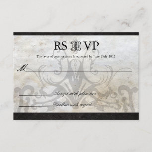 Celtic Gaelic Knot Wedding RSVP Card