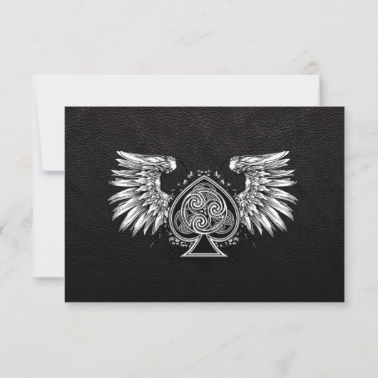 Celtic Gaelic Knot Wedding RSVP Card (Achterkant)