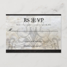 Celtic Gaelic Knot Wedding RSVP Card Kaartje