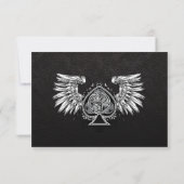 Celtic Gaelic Knot Wedding RSVP Card Kaartje (Achterkant)